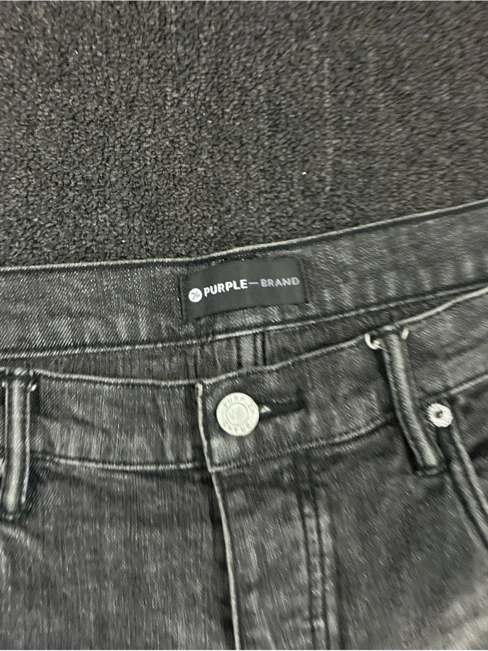 Men's Purple Brand Jeans Distressed SZ 39 Used Pre Owned Streetwear